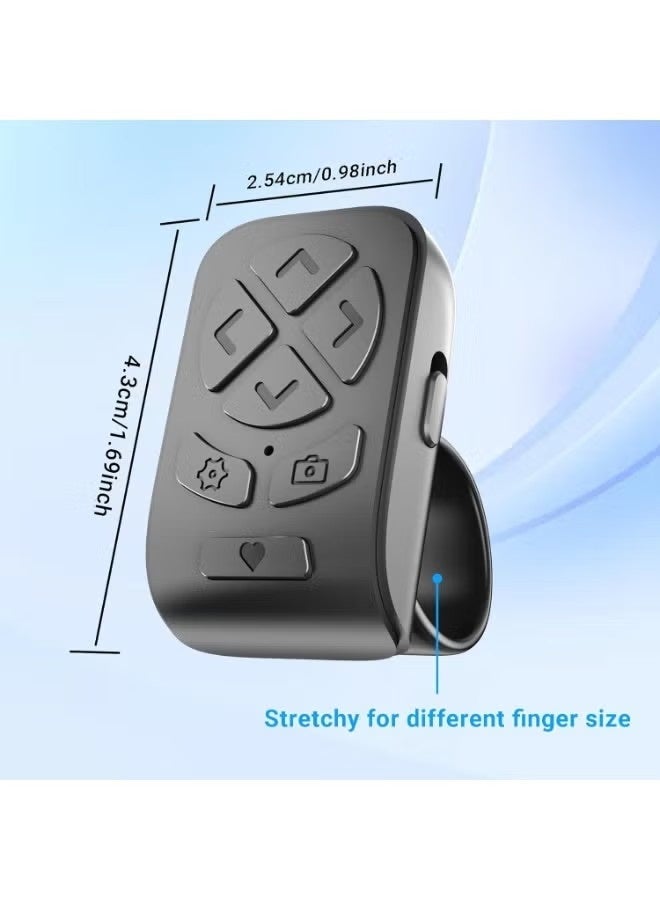 جهاز تحكم عن بعد بحلقة تمرير لفيديوهات TikTok وYouTube وInstagram القصيرة، أداة تقليب الصفحات، متوافق مع تطبيقات iPhone وiPad وهواتف Android، تحكم عن بعد في كاميرا الهاتف - Image 3